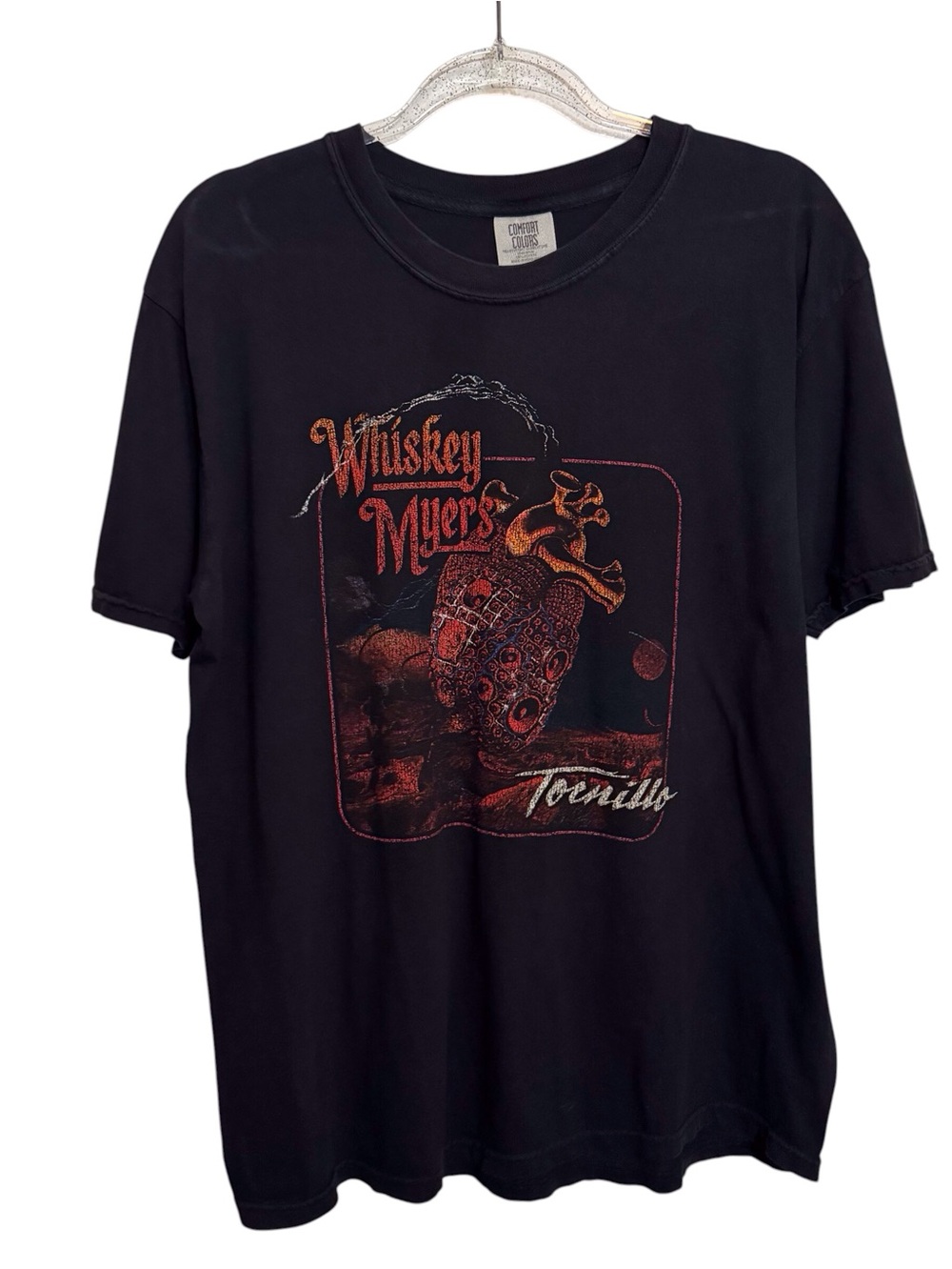 Whiskey Myers Large Black North America Tour 2022 Graphic Tee T-Shirt Cotton